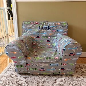 Pottery Barn Kids Anywhere Chair Slipcover – “Louie” – Transportation - GUC
